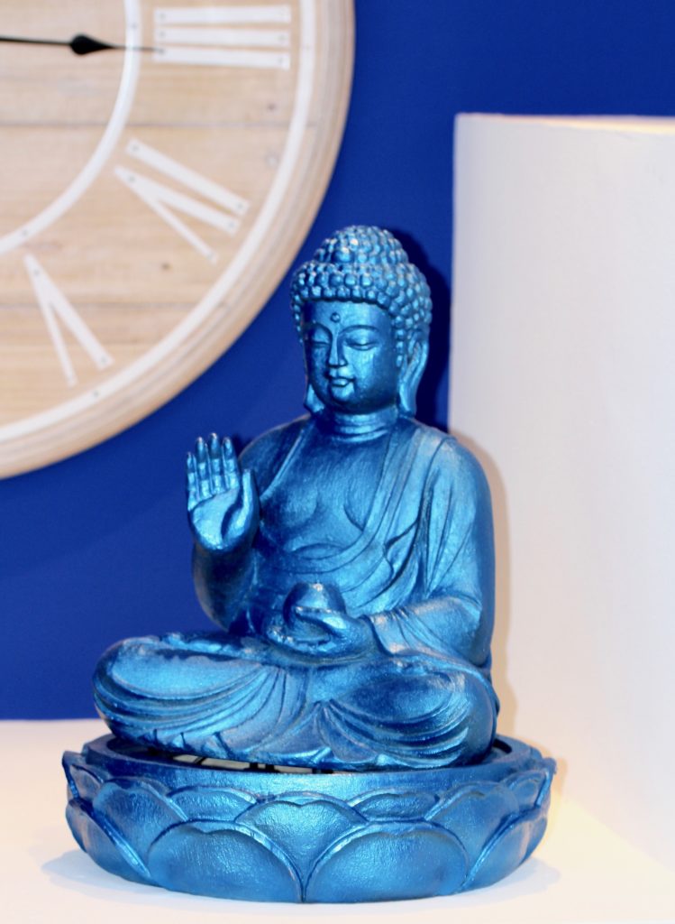 Blauer Buddha